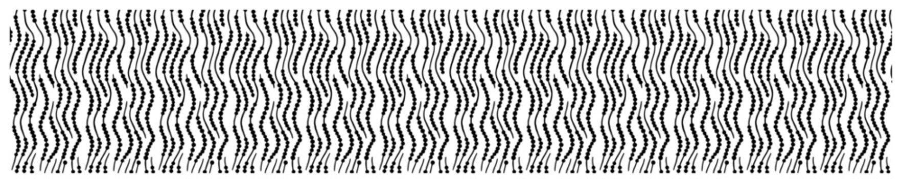 Wavy vertical lines forming dense repetitive texture pattern in minimalist style