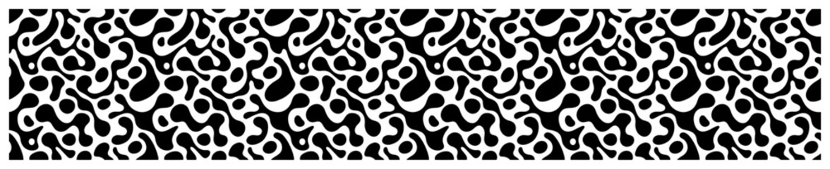 Organic fluid blob pattern banner with abstract liquid shapes © Kaz