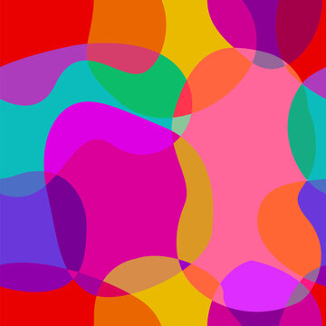 Seamless background of colored pieces . Hand drawn. Not AI, vector illustration.