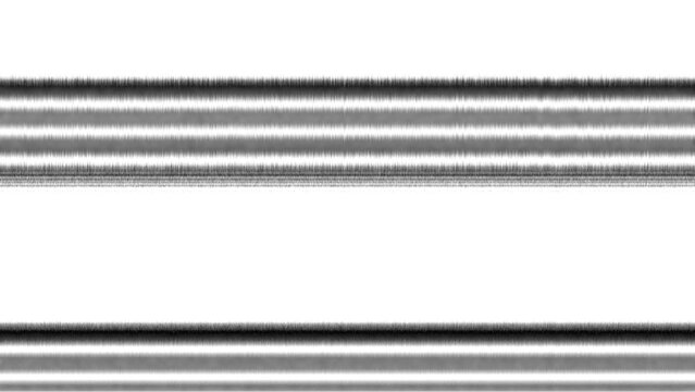 Black static lines on transparent and white background.Old tv bad signal horizontal lines with noise