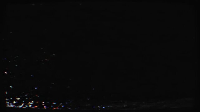 Abstract digital glitch with bright pixelated noise against a dark background, creating a dynamic effect