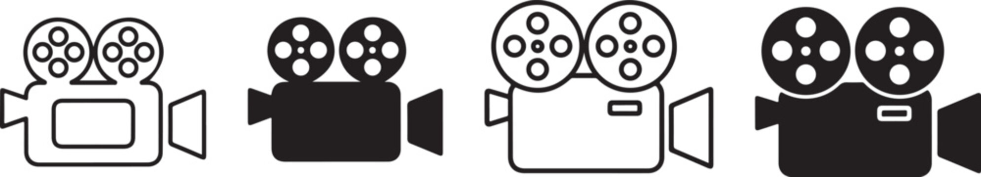 camera icon. video camera symbol. movie sign vector illustration