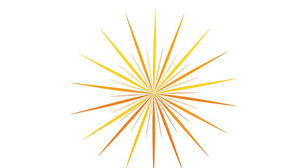 Fototapeta premium Radiant Burst of Yellow and Orange Light Rays