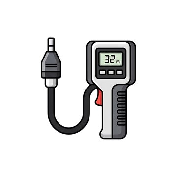 Digital Tire Pressure Gauge Tool.