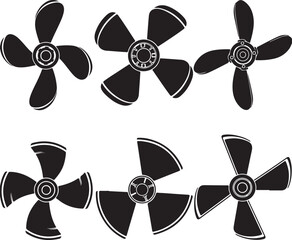 vector airplane propeller symbols © MstHazara