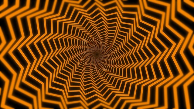 Neon Geometric Vortex Tunnel Glowing Background 04