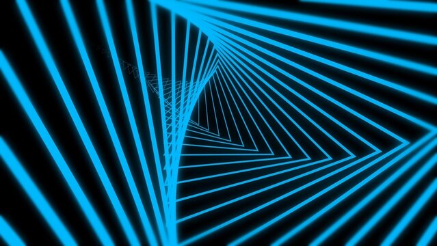 Neon Geometric Vortex Tunnel Glowing Background 03