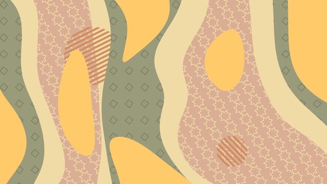 Modern Chaos Multi Shape Organic Design Background 03