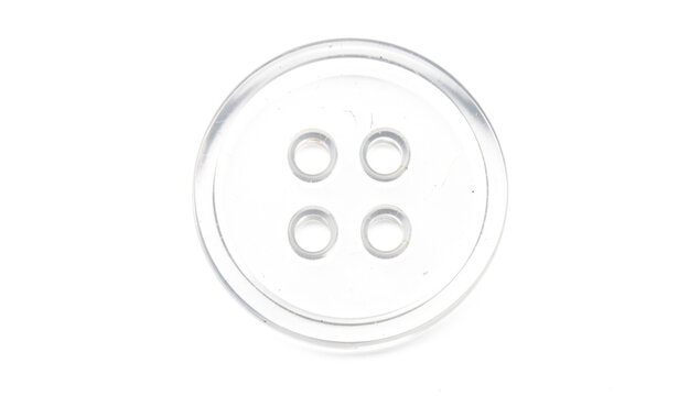 A close-up shot of a single button on a white background, suitable for use in product design or technical illustrations