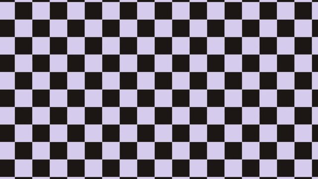 A seamless black and white checkered pattern featuring a geometric square tile texture designed for a classic chess game board or racing flag illustration vector