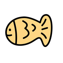 Naklejka premium Hand Drawn Illustration of a Fish | Nature-Themed Designs
