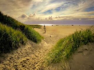 Naklejka premium Lakolk beach, the best beach on Rømø 