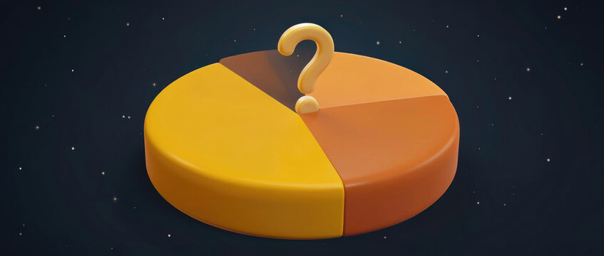 A pie with a question mark on top, great for questioning the answer or seeking clarity