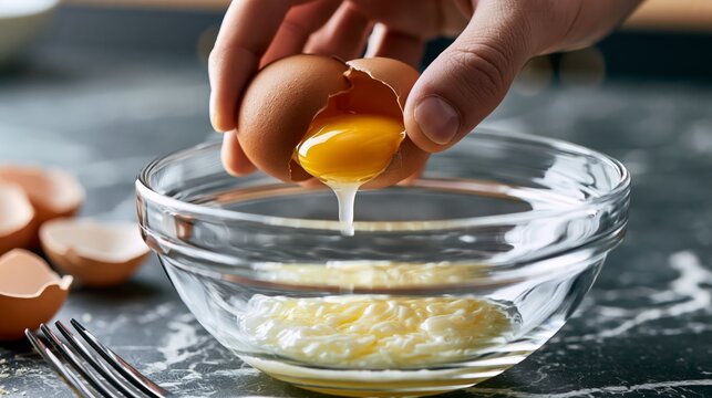 Raw egg white protein preparation.