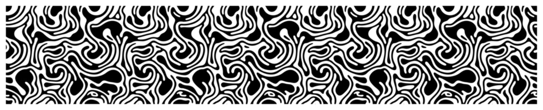 Fluid organic liquid patterns with wavy abstract lines in psychedelic style