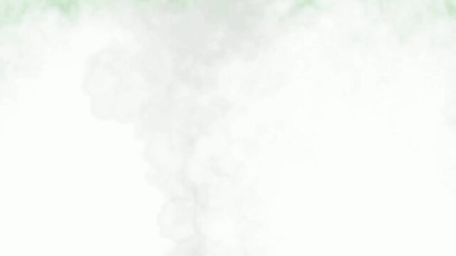 White Fog Animation Overlay with Dense Atmospheric Mist Effect Covering Entire Frame Motion Graphic for Video Compositing Projects