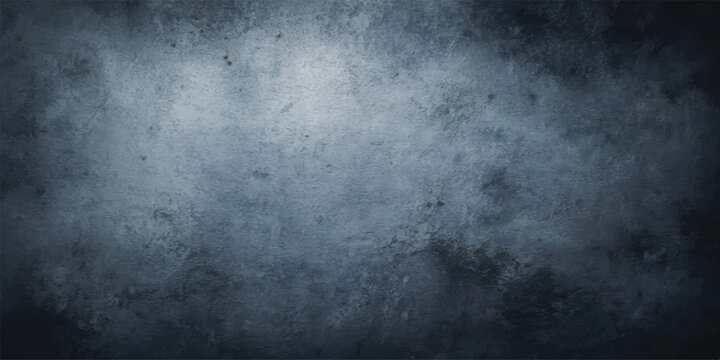 Cool blue toned textured background with light spotlight blue grey low key textured background spotlight abstract backdrop concrete distressed industrial lighting material