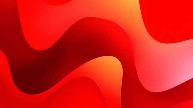 Abstract red wave forms dynamic background for design and advertising