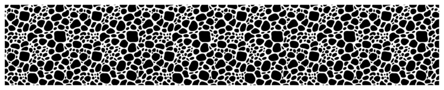 Voronoi cellular pattern with organic bubble shapes in abstract graphic style
