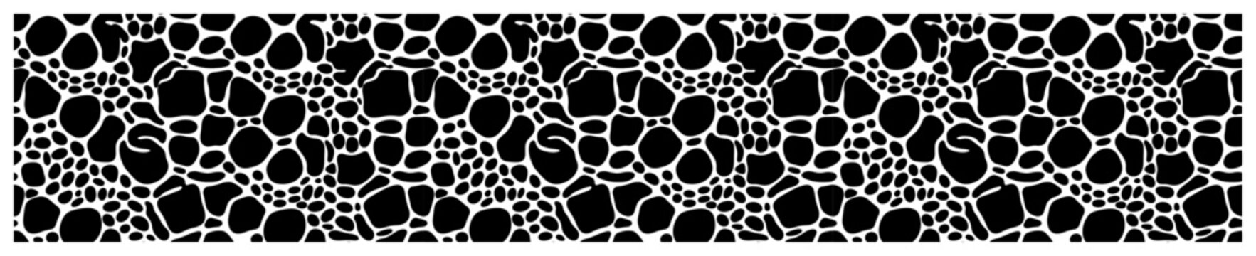 Cellular pattern transition with organic stone shapes in gradient abstract style