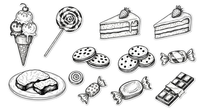 A variety of sweet treats and desserts.