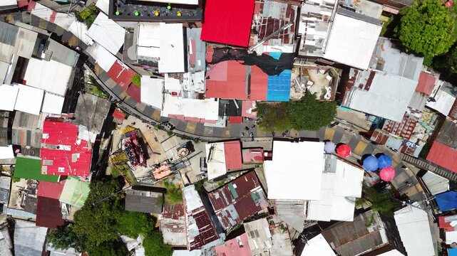 Drone View of Medell&iacute;n Colombia &ndash; Comuna 13, Cable Cars and Escobar Era Legacy