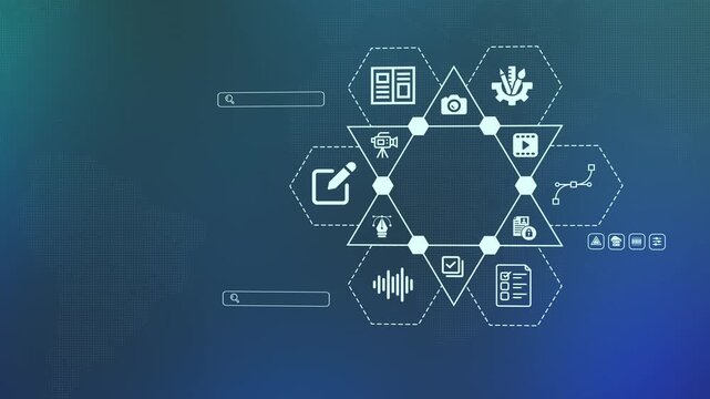 Professional flat design social media icons and digital marketing symbol set for contemporary mobile app development and advertising layouts.