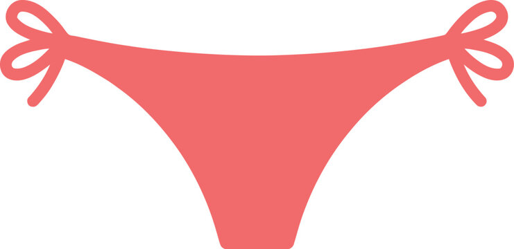 Bikini bottom with side ties offers a classic beach style for sunny days.