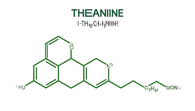 A detailed molecular structure diagram with chemical formula