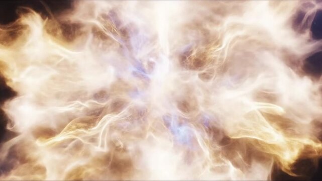 Abstract divine energy glowing and flowing, Holy Spirit manifestation and Pentecost fire concept.