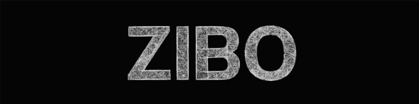 Sketch Zibo text design element