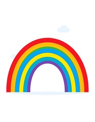 Fototapeta premium A colorful rainbow with seven bands