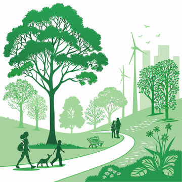 Walking Path Visual