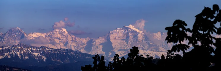 eiger moench and jungfrau mountain from far in switzerland panorama © Tobias Arhelger