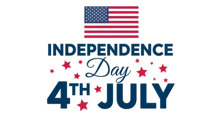 Obraz premium American independence day celebration 4th of july patriotic design