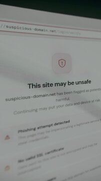 Browser warning This site may be unsafe