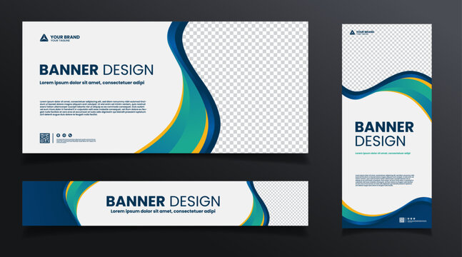abstract background design banner template 