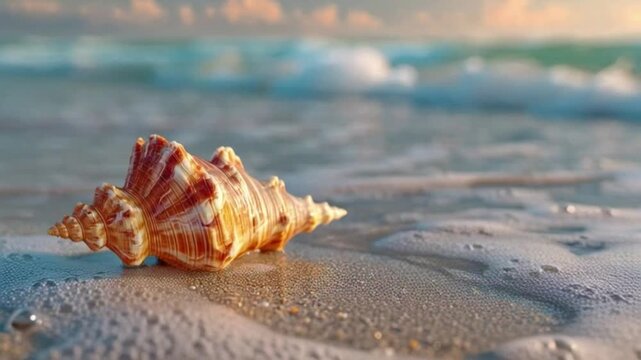 seashell on the beach