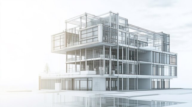 Engineers Testing Ai Driven Parametric Modeling for Wind Resistant Buildings White Background