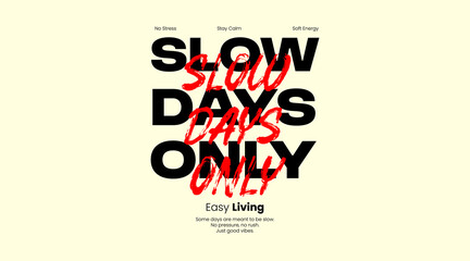 Minimalist Fashion Typography. Slogan typography for casual and streetwear styles. For screen printing on t-shirts and jackets. © lanllan