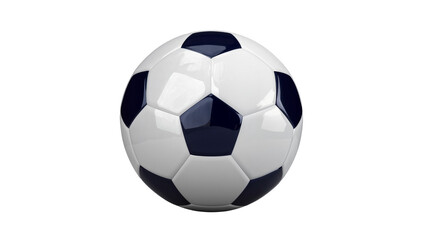 Fototapeta premium Classic Black and White Soccer Ball on Plain Surface