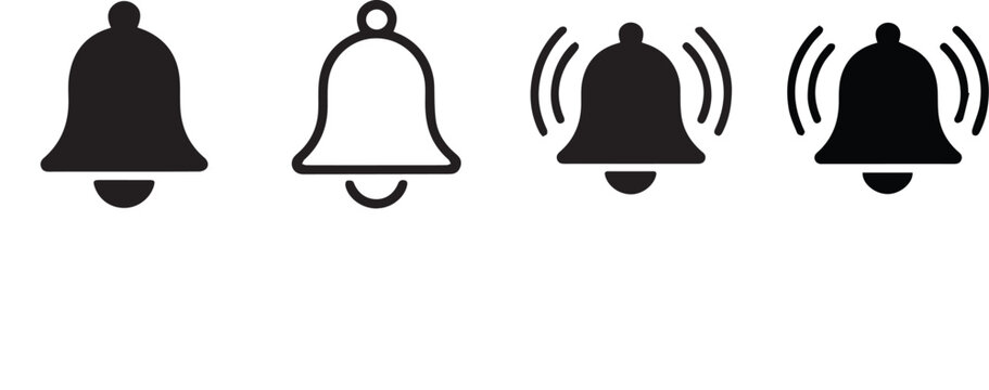 vector illustration of a bell