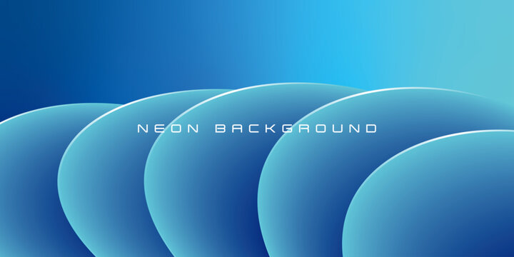 Fully editable neon background for wall papers. social media covers or any other digital or print media with editable blend shapes and editable gradients