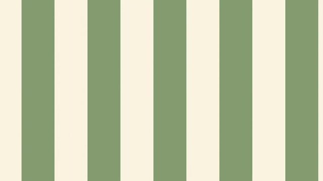 A loop animation stripes pattern with sage green and cream color and motion blur.