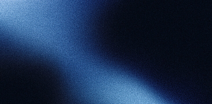 Dark blue black grainy texture background, abstract poster backdrop, header, cover, banner or wallpaper design