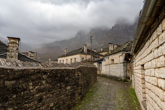 Megalo Papingo traditional village in Zagorochoria, Epirus, Greece