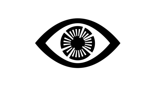 Detailed illustration of a human eye.