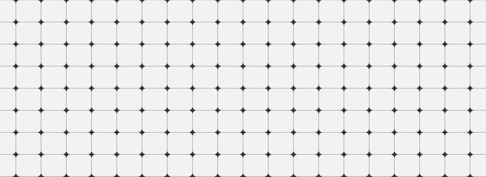 Planer page with dotted grid. Seamless checkered paper texture. Retro bullet journal notebook background. Simple square graph pattern. School math sheet wallpaper. Vector repeating workbook paper