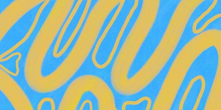 Summer bright and juicy background. Modern abstract art design with liquid shapes with overlay effect. Creative concept Abstract summer poster with trendy hand drawn