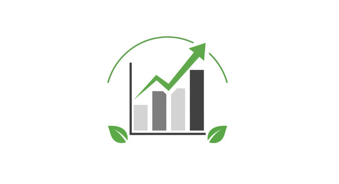 Green arrow graph with growth.